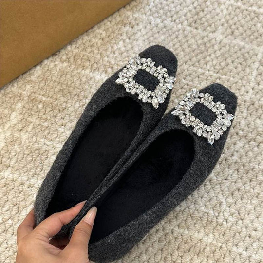 Damen elegante Spitzenschuhe mit funkelndem Strassdetail R&B