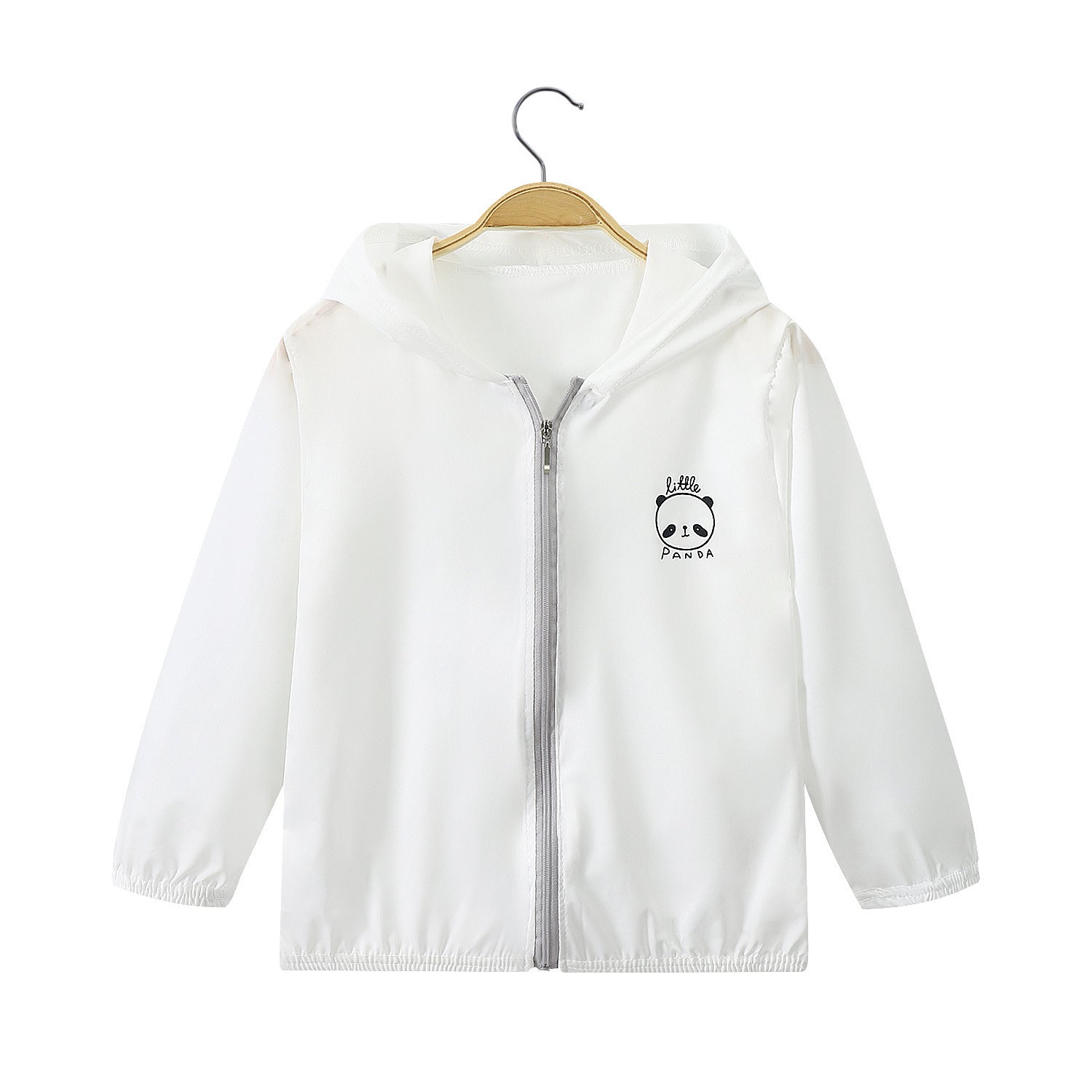 Unisex nan leichte Kapuzenjacke mit durchgehendem Reißverschluss und niedlichem Panda-Print  R&B