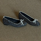 Damen Ballerinas mit modischem Punktedesign und bequemer Passform R&B