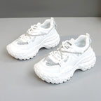 Damen bequeme und stylische Sneakers mit rutschfester Sohle und atmungsaktiver Mesh-Oberfläche R&B