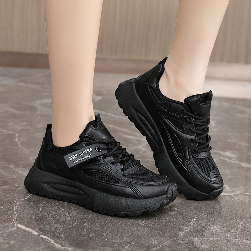 Damen Sportliche Sneakers mit dämpfender Sohle und atmungsaktiver Obermaterialstruktur R&B
