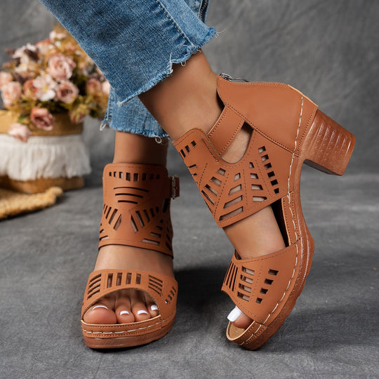 Damen Plateausandalen mit modischem Luftdurchlass R&B