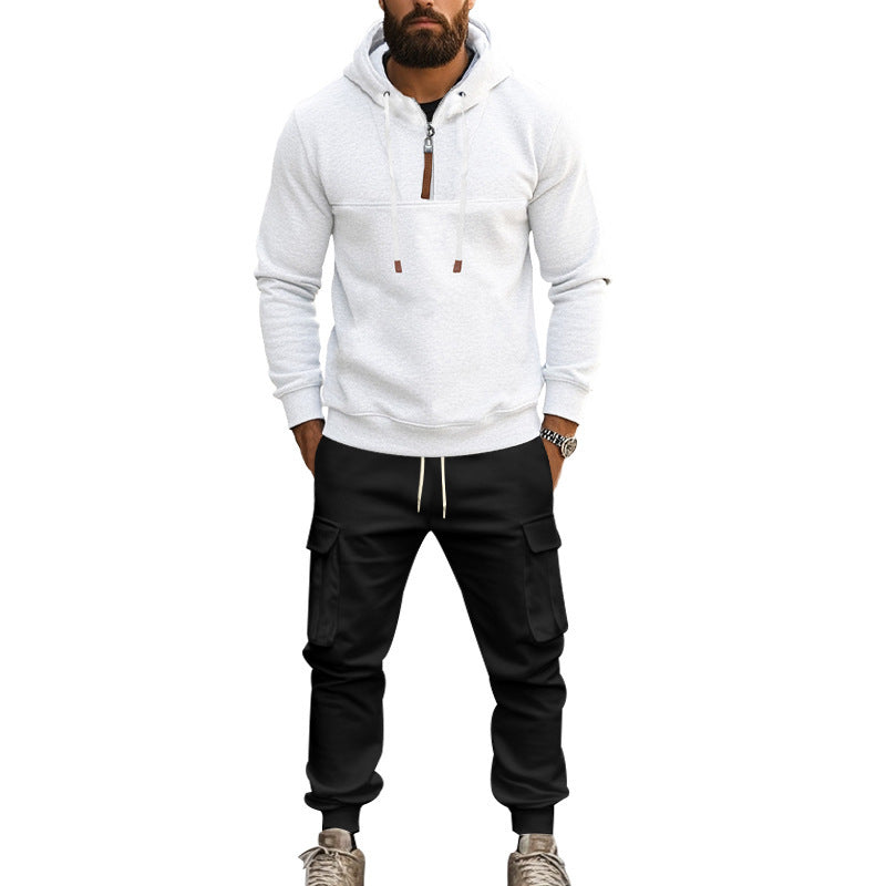 Herren Hoodie und Cargo Jogginghose Set R&B