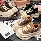Damen Sneakers mit luxuriösem Fleece-Innenfutter und robustem Plateau R&B
