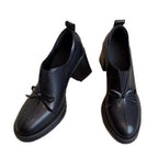 Damen elegante Halbschuhe mit praktischem Schlupfdesign und dekorativem Schleifenakzent R&B