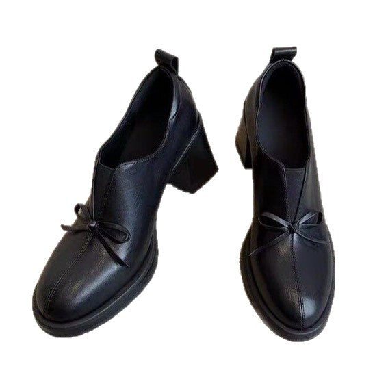 Damen elegante Halbschuhe mit praktischem Schlupfdesign und dekorativem Schleifenakzent R&B