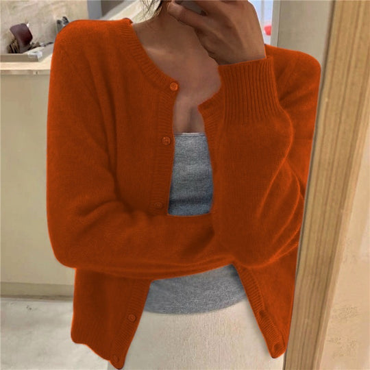 Damen kuschelige Strickjacke R&B