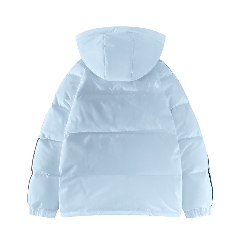 Damen urbane Pufferjacke mit Kapuze und elastischen Bündchen