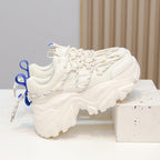 Damen Chunky Lauf-Sneaker mit innovativem Materialmix und rutschfester Sohle R&B