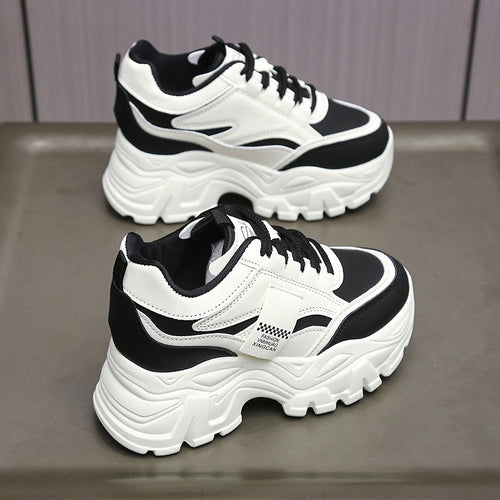 Damen Sportliche Chunky Sneakers mit gepolsterter Laufsohle und atmungsaktivem Obermaterial R&B