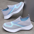 Damen Slip-On Sportschuhe mit atmungsaktivem Obermaterial und dämpfender Sohle R&B