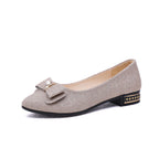 Damen Ballerinas mit elegantem Schleifendetail und modischem Absatz R&B