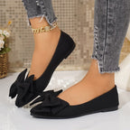 Damen Ballerinas mit großem Schleifendetail R&B