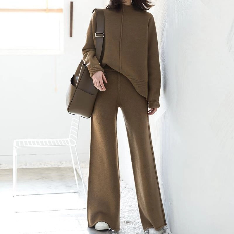 Damen Strickanzug mit weitem Bein und eleganter Passform R&B
