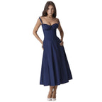 Damen Maxikleid mit floralem Design und elegantem Schlitz R&B