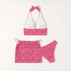 Damen Bikini-Set mit modischem Oberteil und hoch tailliertem Höschen R&B