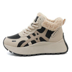 Damen Hochschnitt Sneakers mit warmem Fleece-Innenfutter und rutschfester Laufsohle R&B