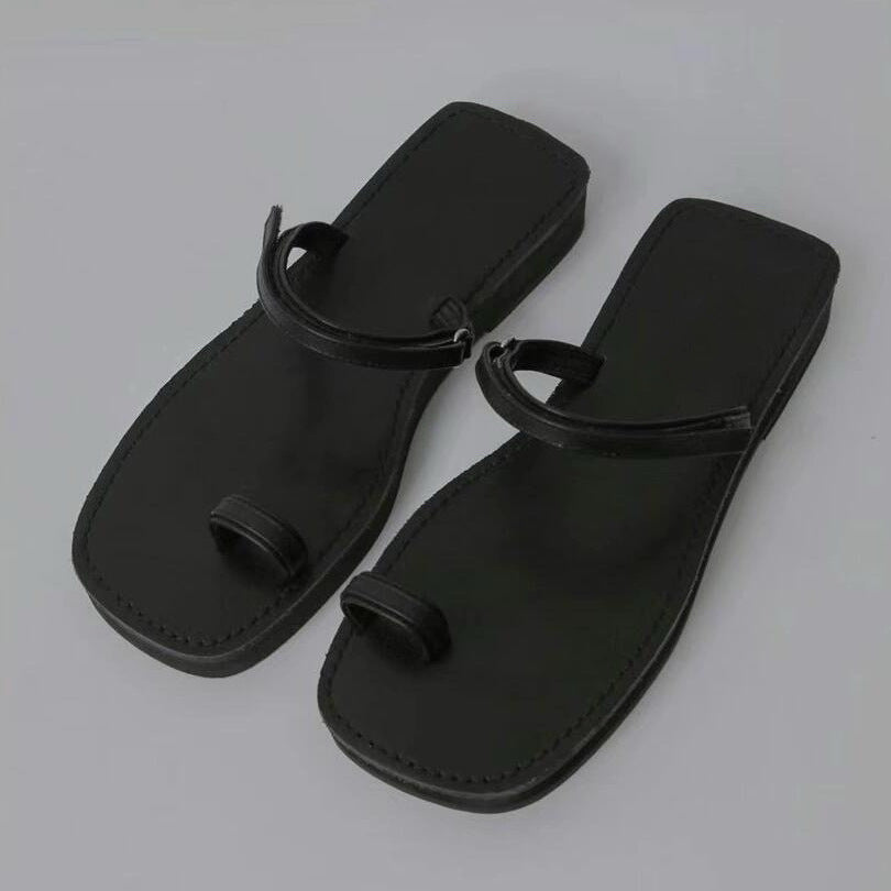 Damen Designer Zehentrenner-Sandalen mit modischem Metallic-Design und komfortablem Fußbett R&B
