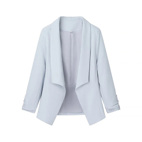 Damen elegante Blazerjacke mit lässigem Schnitt und modischem Revers R&B