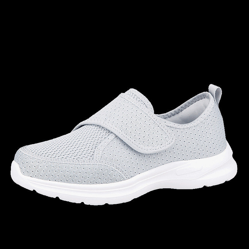 Damen bequeme Slip-On Sneakers mit Klettverschluss R&B