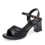 Damen Elegante Sling-Back Sandalen mit modischem Riemchen und komfortablem Blockabsatz