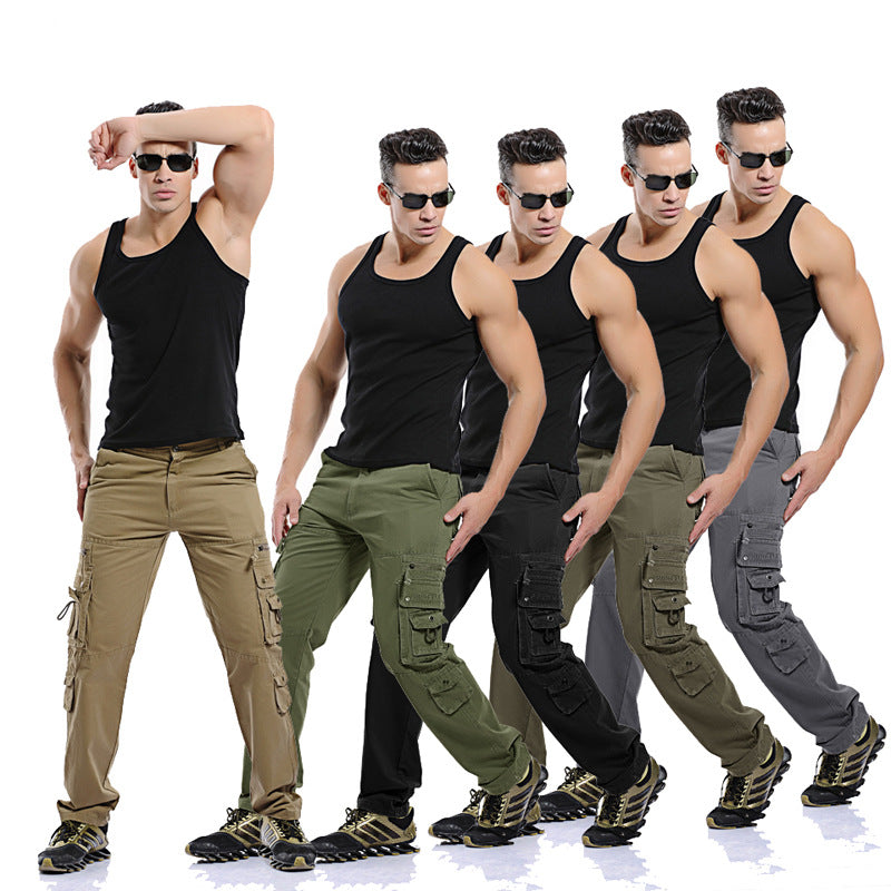 Herren Cargo-Hose mit mehreren praktischen Taschen und verstellbarem Gurt R&B