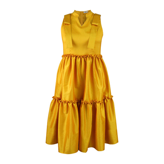 Damen Elegantes Maxikleid mit voluminösem Rock R&B