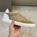 Damen Sportliche Sneakers aus atmungsaktiver Mesh- und Wildlederkombination R&B