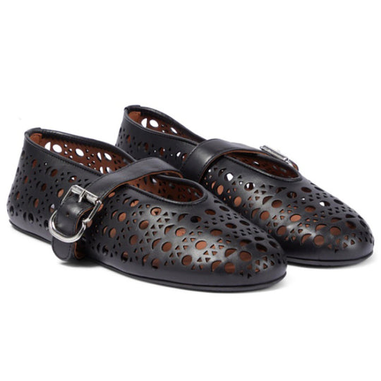 Damen Modische Slipper mit dekorativem Lochmuster R&B
