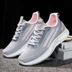 Damen Sportliche Laufschuhe mit atmungsaktivem Obermaterial und stoßdämpfender Sohle