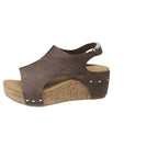 Damen Keil-Sandalen mit modischem Schliff und hochwertiger Korksohle R&B