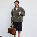Damen Fleecejacke mit hohem Kragen und praktischen Reißverschlusstaschen R&B