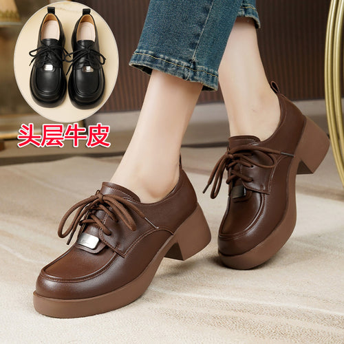 Damen Elegante und moderne Schnürschuhe mit Keilabsatz R&B