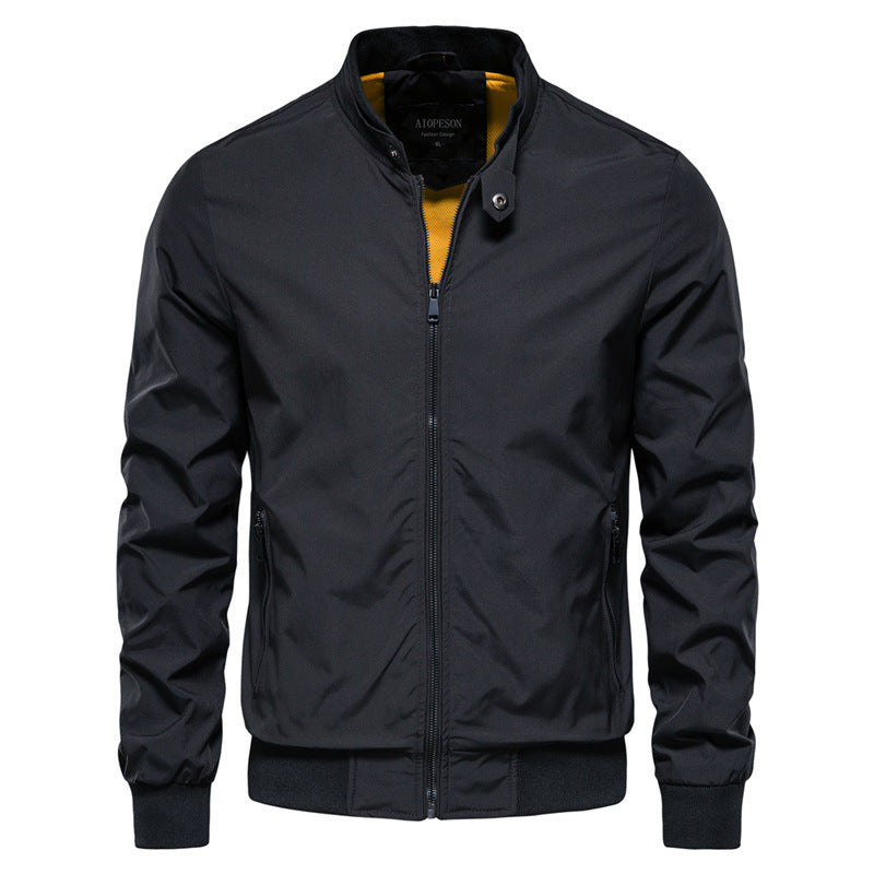 Herren leichte Flugjacke mit praktischen Taschen und Reißverschluss