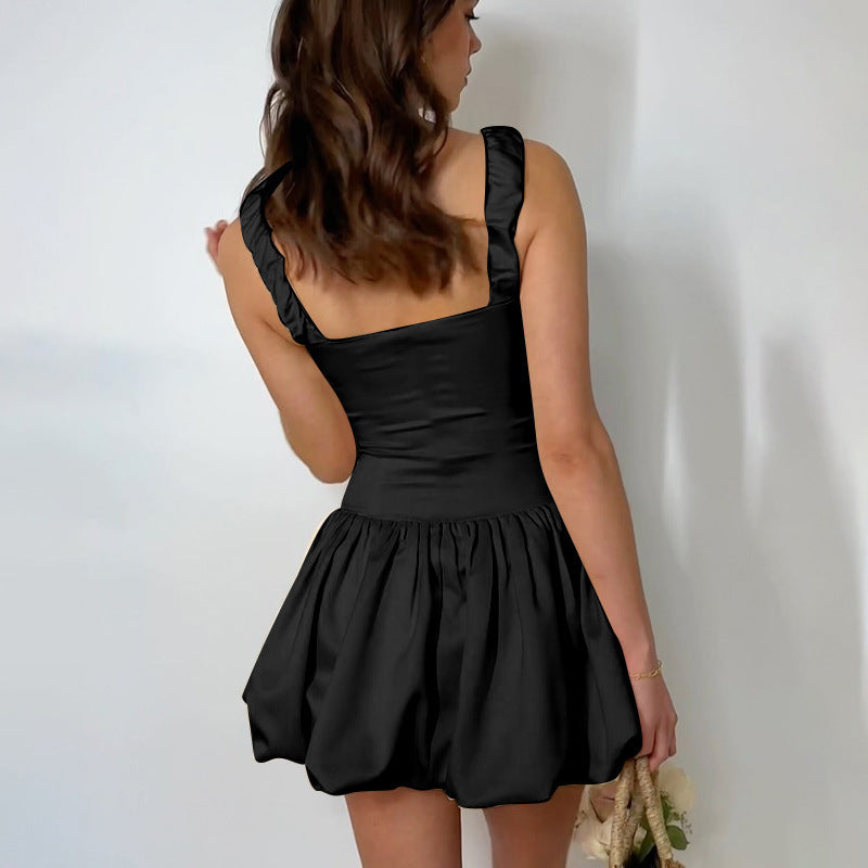 Damen Verspieltes Minikleid mit voluminösem Rüschensaum R&B
