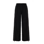 Damen Trendige Relaxed Fit Sporthose mit elastischem Bund und seitlichen Reißverschlüssen R&B
