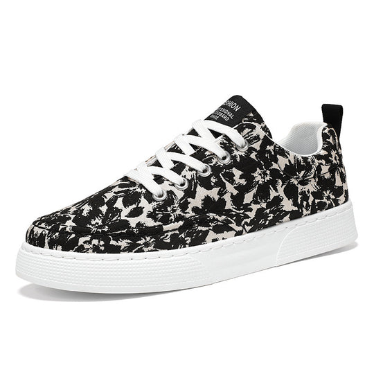 Damen Modische Sneakers mit floralem Design und gepolsterter Sohle R&B