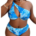 Damen Bunt gemusterter Bikini