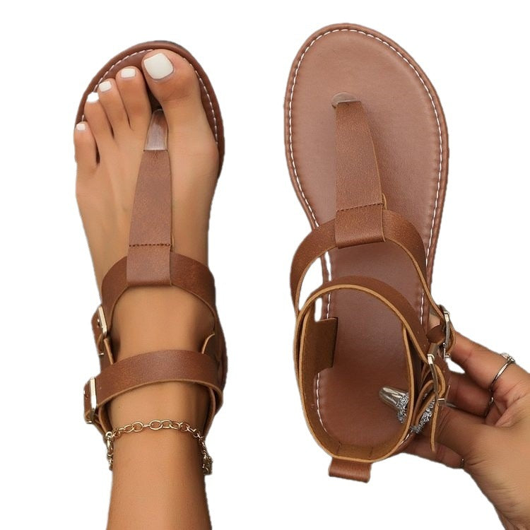 Damen Fußfreundliche Sandalen mit verstellbarem Riemendesign R&B