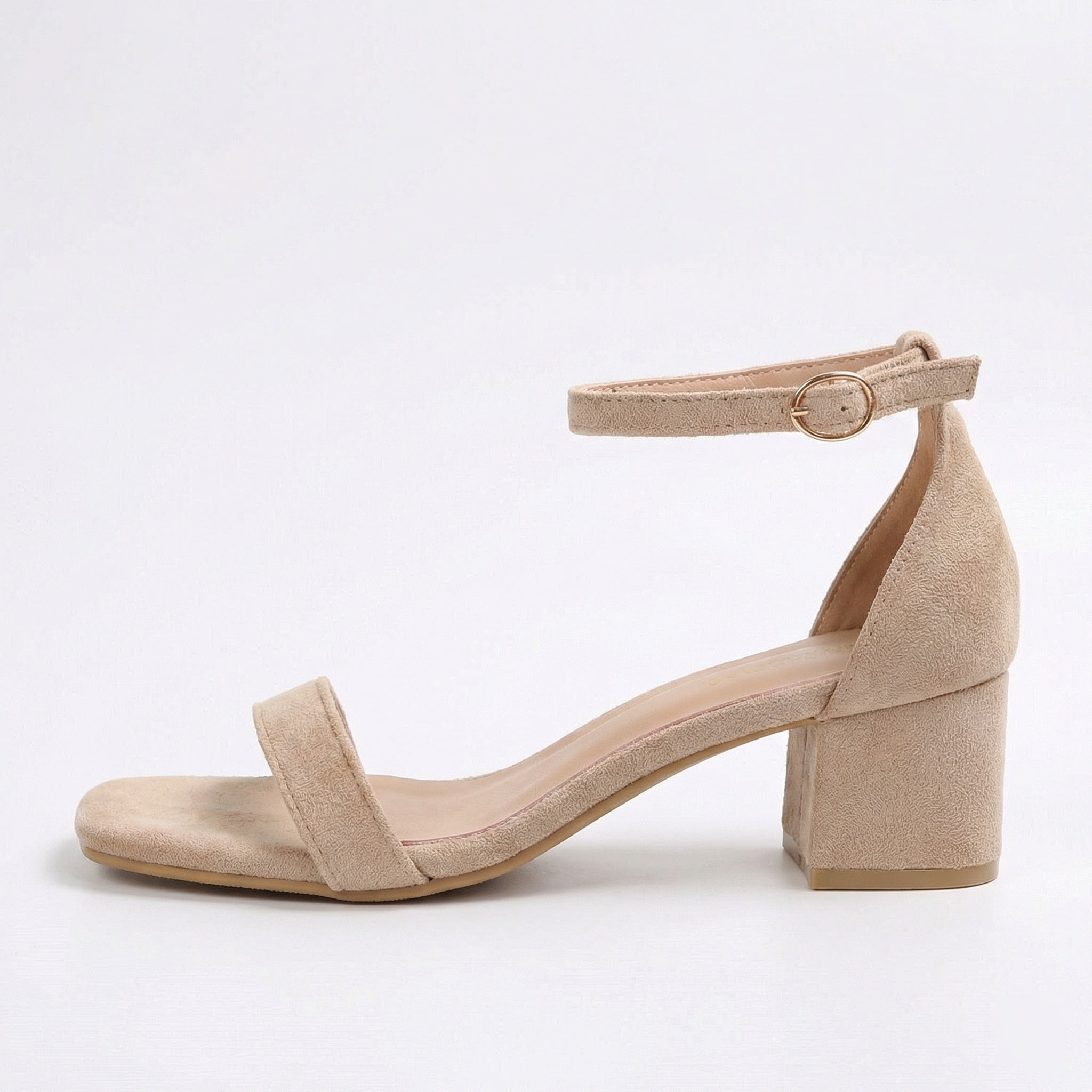 Damen Riemchen-Sandalen mit blockiertem Absatz und verstellbarem Knöchelriemen R&B