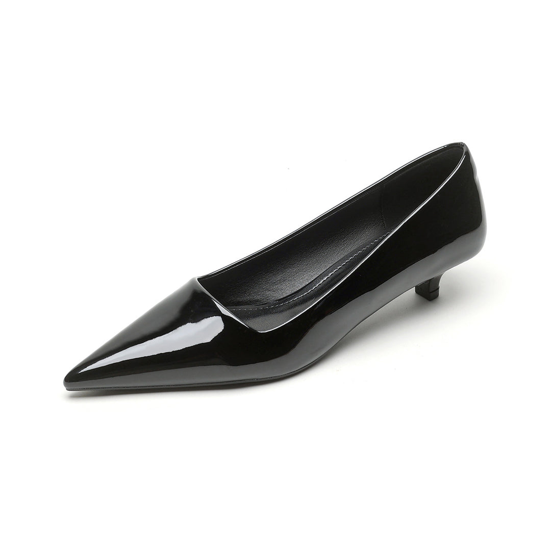 Damen elegante spitze Pumps mit komfortablem Blockabsatz R&B