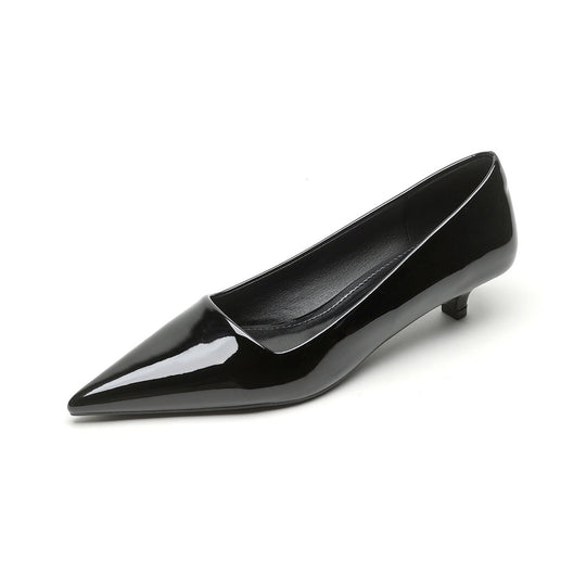 Damen elegante spitze Pumps mit komfortablem Blockabsatz R&B