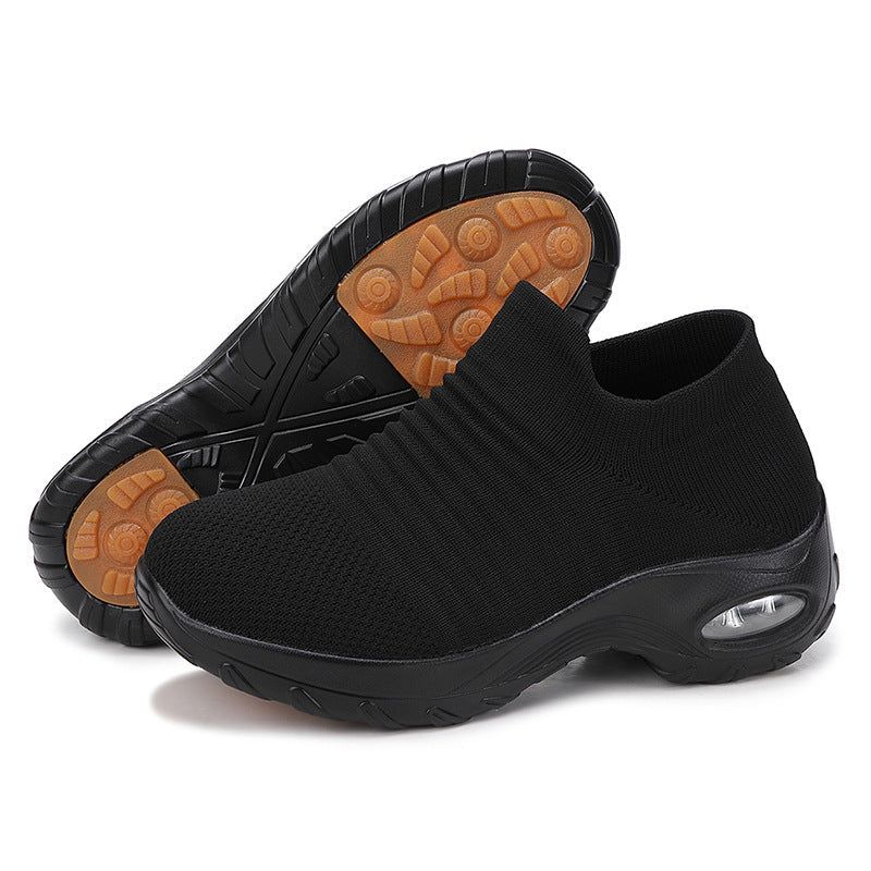 Damen Luftige Slip-On Laufschuhe mit dämpfendem Fußbett