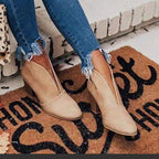 Damen modische Ankle Boots mit offenem Design und blockierendem Absatz R&B