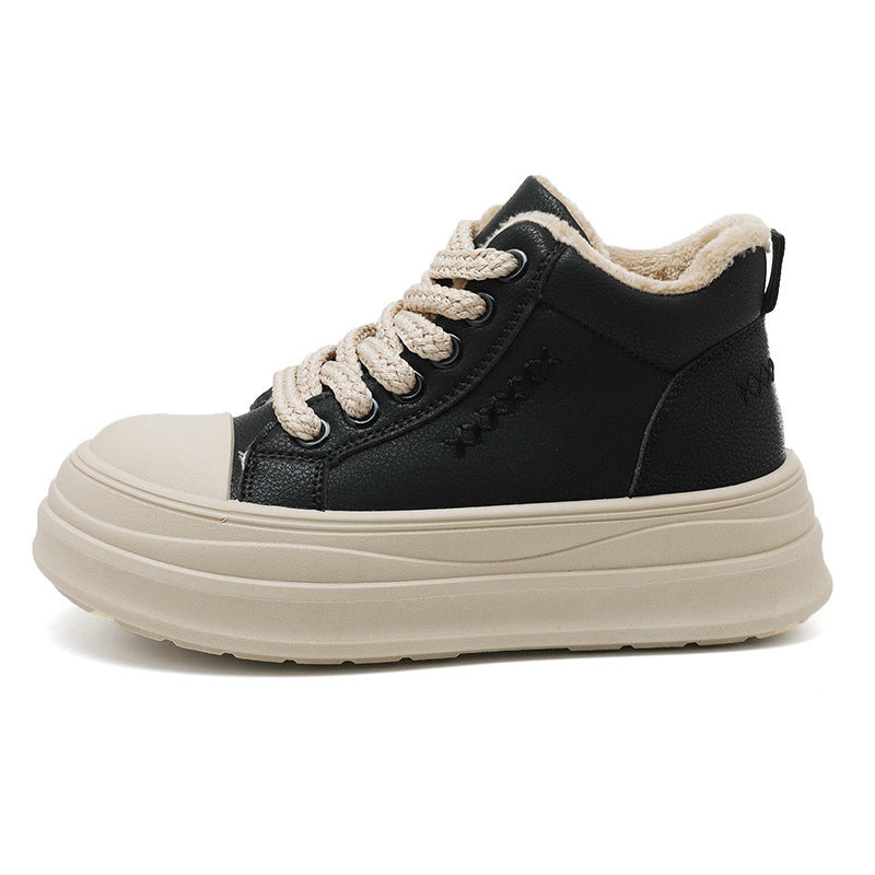 Damen High-Top Sneakers mit warmem Fleece-Innenfutter und rutschfester Laufsohle R&B