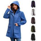 Damen funktionale Outdoor-Jacke mit verstellbarem Taillenzug und Innenfutter