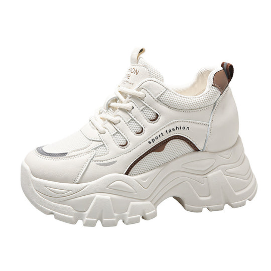 Damen Sportliche Sneakers mit atmungsaktivem Mesh-Obermaterial und dämpfender Sohle R&B