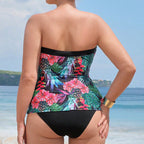 Damen Tankini-Set mit floralem Muster und komfortablem Schnitt R&B