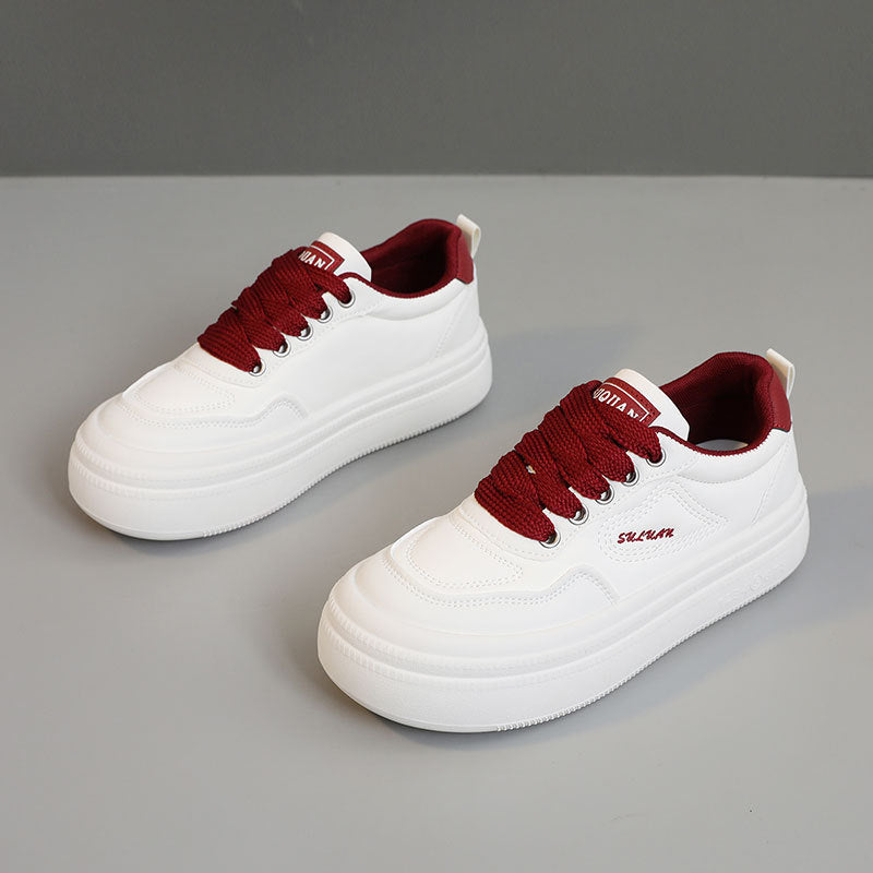 Damen modische Plateau-Sneaker mit atmungsaktiver Oberflächenstruktur und dämpfender Sohle R&B