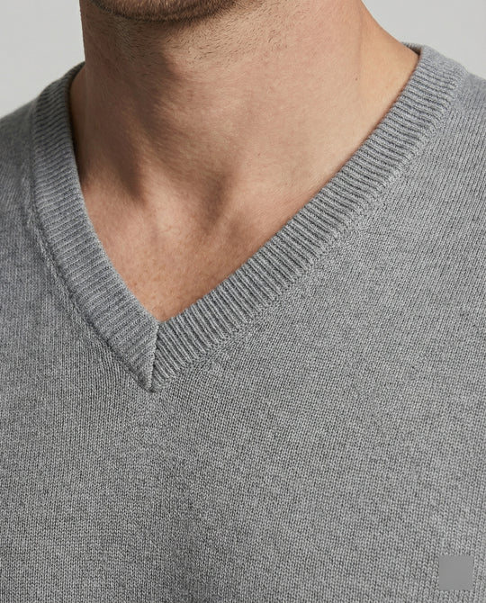 Herren V-Ausschnitt Pullover aus hochwertiger Baumwolle mit bequemer Passform R&B